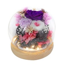 Personalized, Birthday Gifts for Women Preserved Flowers Eternal Roses in Ele...