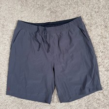 Rhone Men  s L Gray Mako Performance Unlined Shorts Training Stretch Wicking 9"