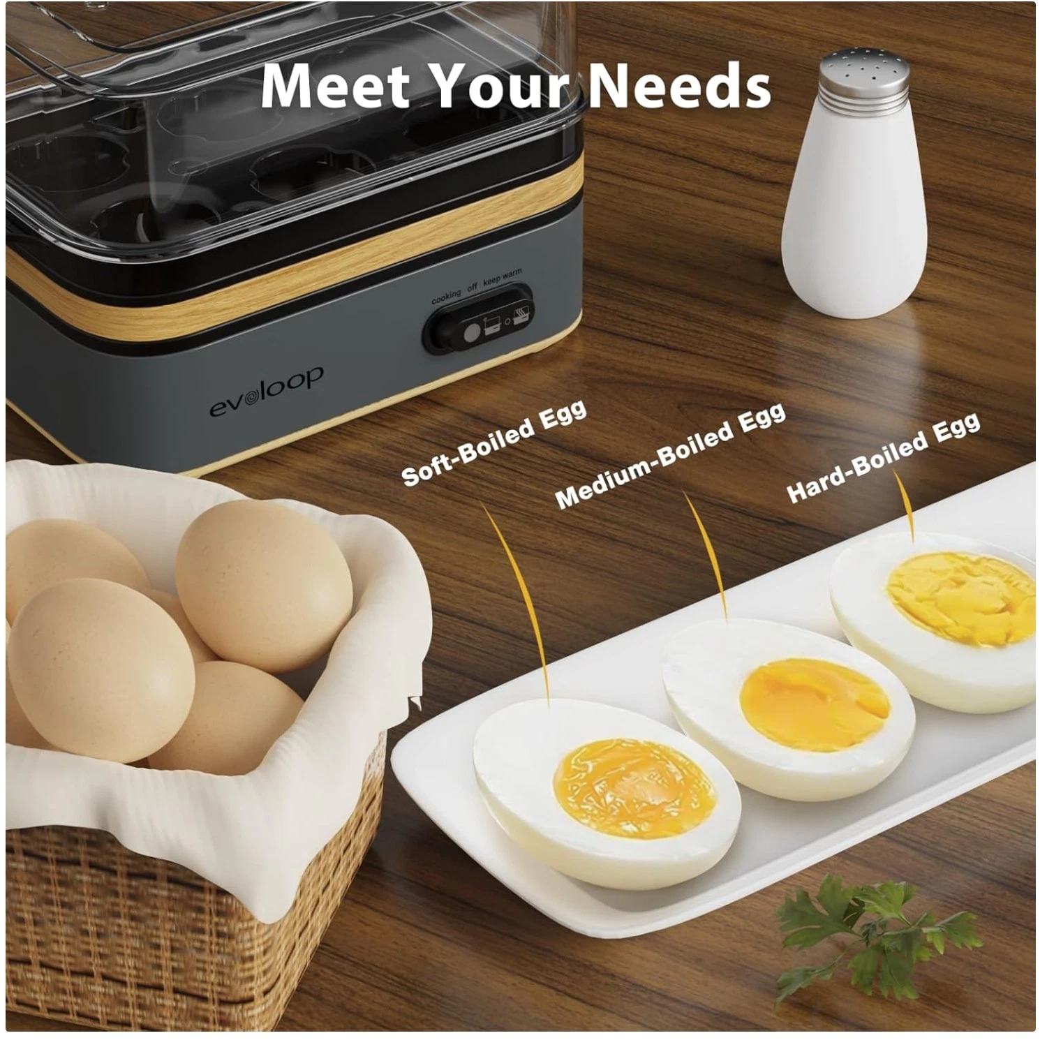 Efficient Egg Cooker - BPA Free, Auto Shut-Off
Opens in a new window or tab