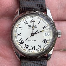 Orologio Philip Watch Caribbean Philquartz diver white dial Vintage 30 mm