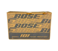 Vintage Bose Model 101 White Indoor/Outdoor Music Monitor Speakers  - Open Box