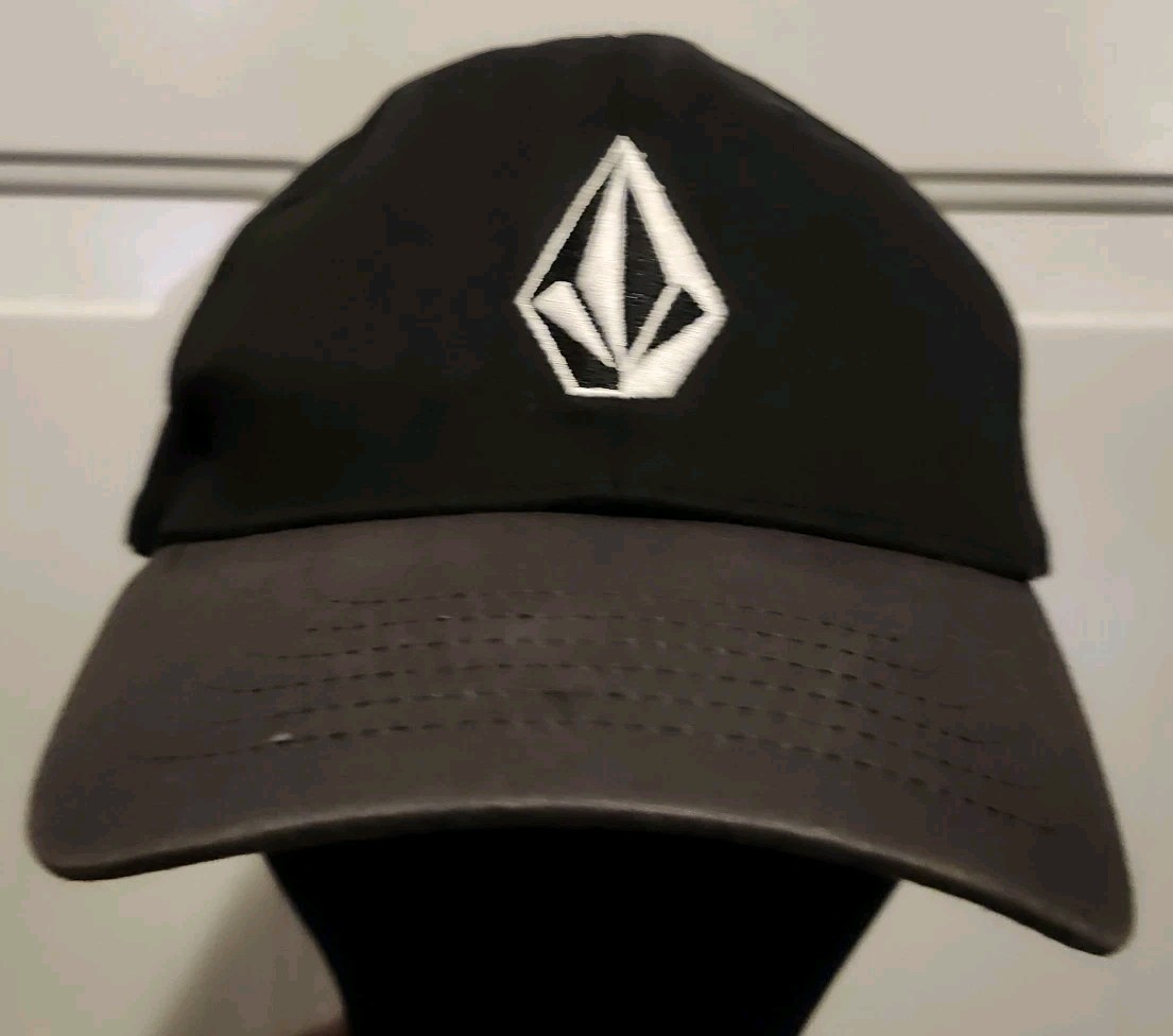 VOLCOM Hat Cap Black Gray Fitted Small / Medium S… - image 1