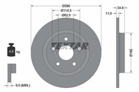 2Er-Set 2Er Set Bremsscheibe Textar 92195200 Toyota 4243105070