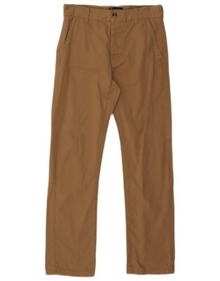 Kangol Jungen gerade Chino Hose 11-12 Jahre W26 L27 beige Baumwolle DG18