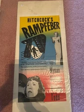 Vintage Movie Poster Swedish "Alfred Hitchcock's: Stage Fright" 1950 Jane Wyman