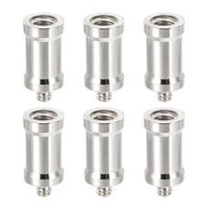 6pcs 3/8" to 1/4" Female to Male Camera Spigot Screw Converter Tripod Adapter