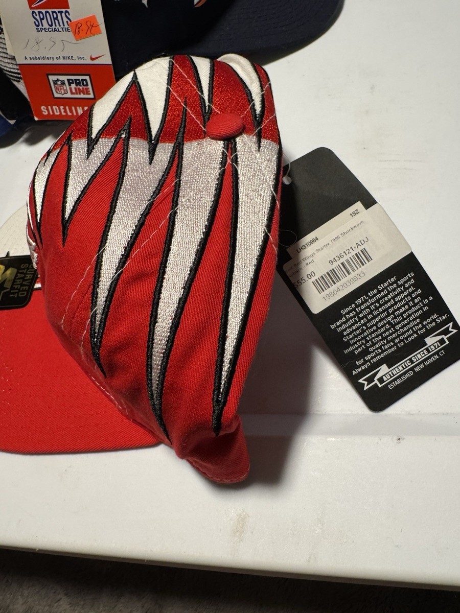 Detroit Redwings Vintage Starter SnapBack Hat Shockwave Deadstock