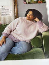 Ficus Oversized Raglan Pullover Knitting Pattern Magazine Pages