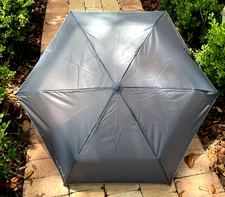 NAUTICA  UMBRELLA SOLID GRAY AUTO OPEN/ CLOSE RETAIL-$28 NWT