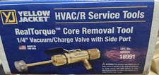 Yellow Jacket 18991 - RealTorque 1/4" Vacuum/Charge Valve with Side Port