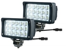2PACK 6.3" 45W 5500LM Heavy Duty High Powered LED Work Light 12V/24V,Brightes...