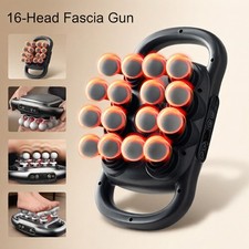 16-Head Massage Gun Set with 9 Levels 9 Modes, Deep Tissue Body Relax Massager