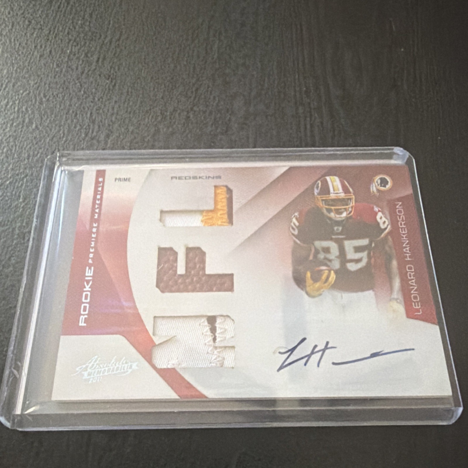 Leonard Hankerson Panini Absolute Memorabilia #222 Rookie Premier Material Autograph Prime