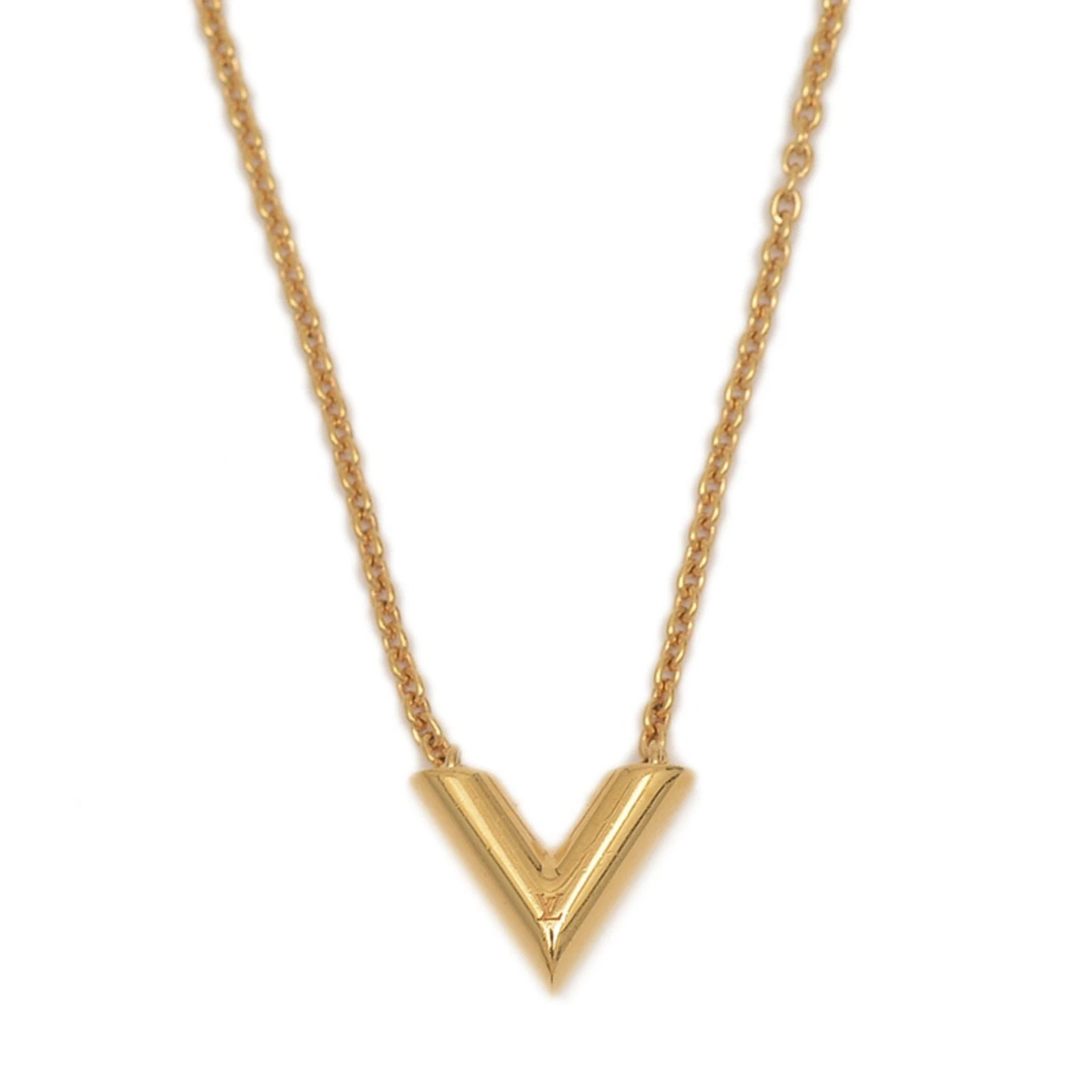 LOUIS VUITTON（LV） Collana Louis Vuitton Essential V metallo oro M61083 GZl1991y
