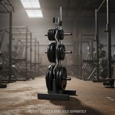 Body-Solid Olympic Plate Tree and Bar Holder