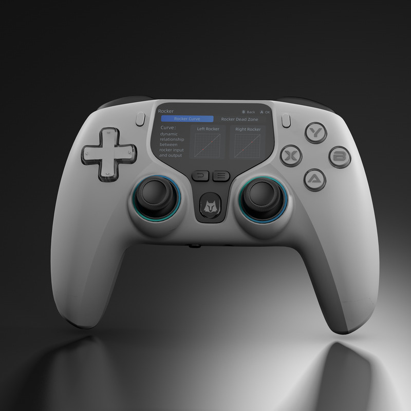 Wireless Gaming Controller with Interactive Screen for PC/P3/Switch/Android