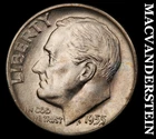 1955-D Roosevelt Dime- Silver- Choice Gem Brilliant Uncirculated Luster #J1030