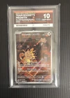 Pokémon TCG Team Rocket's Meowth 203/182 Destined Rivals Ace Gem Mint 10
