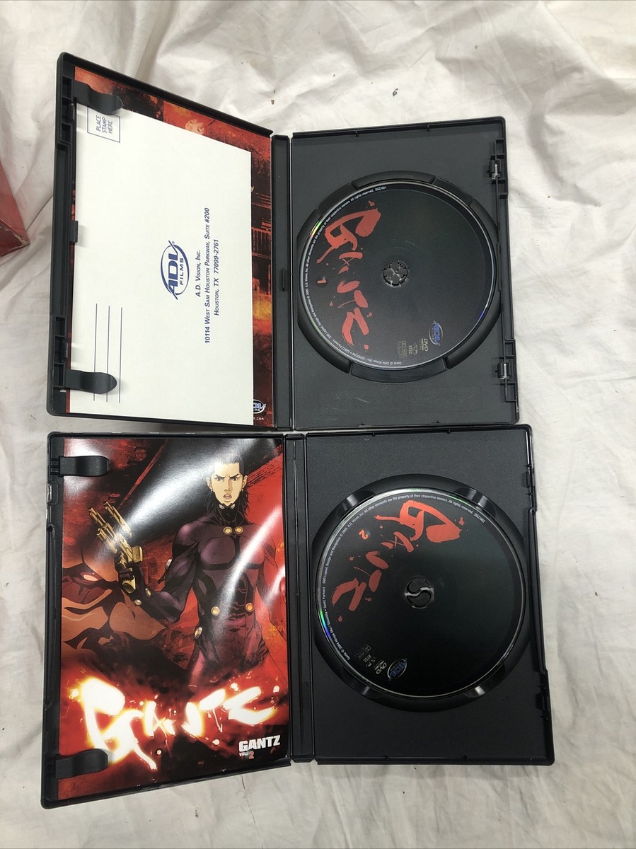Gantz Double DVD Box Set Vol. 1 2 3 4 5 6 7 8 9 10 1-10 Anime Lot