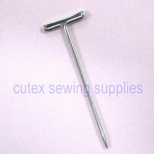 Steel Dressmaker T-Pins - 1/2 Lb. Box (T Pin #32, 2" Long)