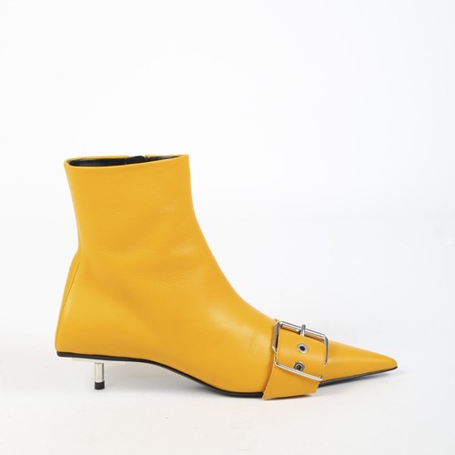 Balenciaga Belt Yellow Leather Pointed 