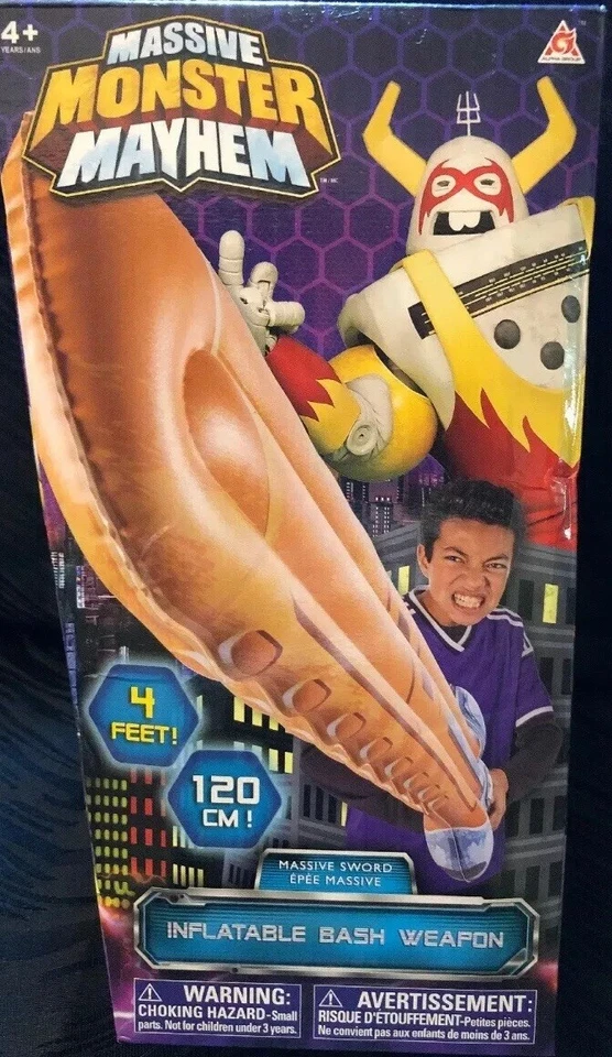 Massive Sword 4 Feet! Massive Monster Mayhem - Bash Toy - 2019 玩具奖 全新 全新带盒 — 第 4/4 张图片