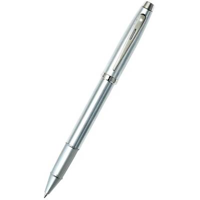 Sheaffer Rollerball Pen 100 Brushed Chrome Barrel with Smooth Grip E1930651