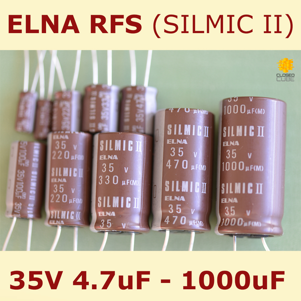ELNA RFS 35V SILMIC II Audio 4.7uF1000uF Aluminium Electrolytic