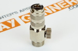 Harder and Steenbeck 104703 Quick coupling 1/8" with valve air hose adapter 