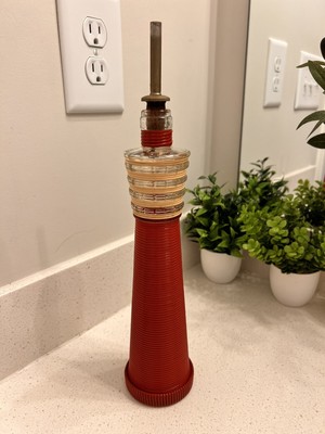 Unique Vintage Oil/vinegar Bottle Lighthouse Shaped In Great Condition