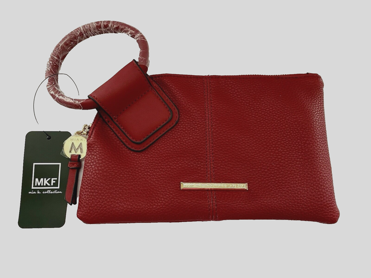 MKF wristlet New Red Leather mia collection