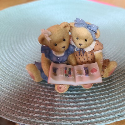 Cherished Teddies Figurine 1999 ROXIE and SHELLY What A Story We