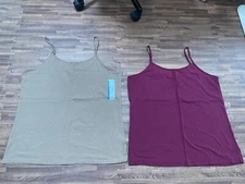 Lot of 2 pcs - Time and Tru Top - Brown & Violet Sz XXXL (22)