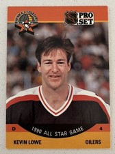 1990-91 Pro Set Kevin Lowe #339 HOF Oilers Rangers Hockey Card