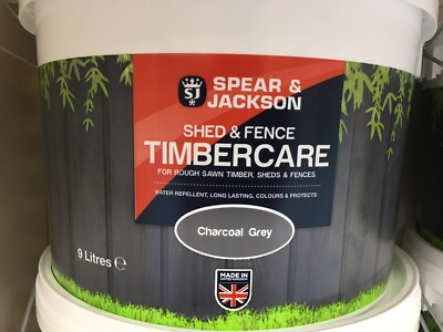 Spear Jackson Shed Fence Timbercare Charcoal Grey 9l Ebay