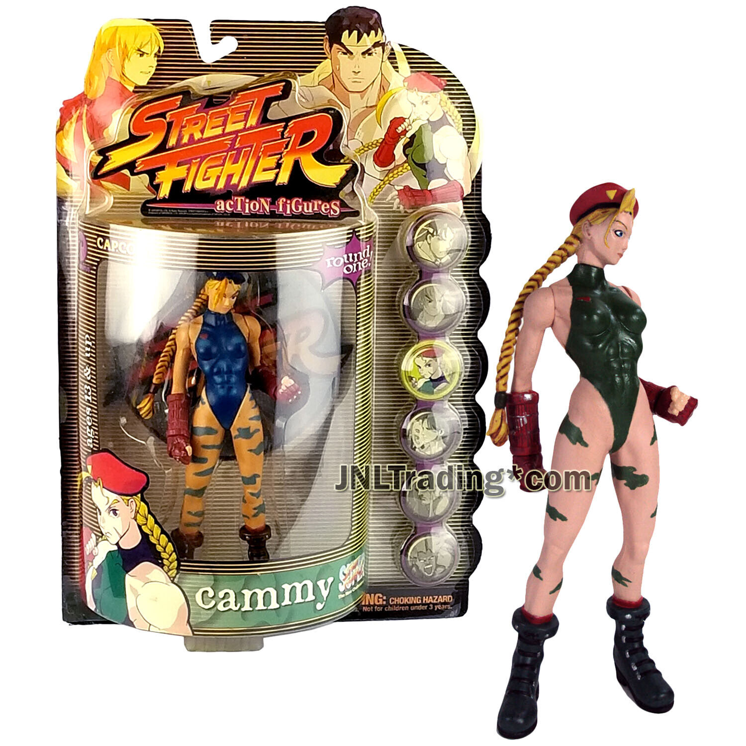 Year 1999 Capcom Street Fighter 7 Figure CAMMY Player 1 in Dark