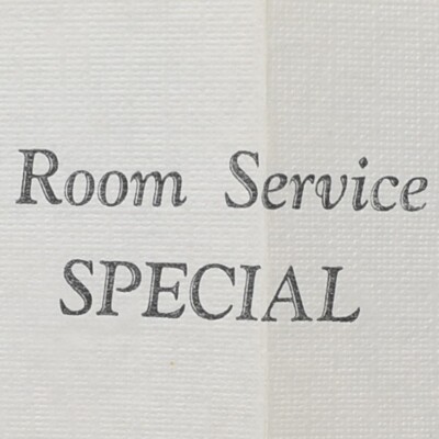 1970s Hotel Inn Continental Breakfast Dinner Dessert Room Service Menu Placemat