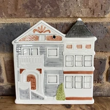 Otagiri Japan Ceramic Row House Trivet Wall Plate Hanging Tile San Francisco