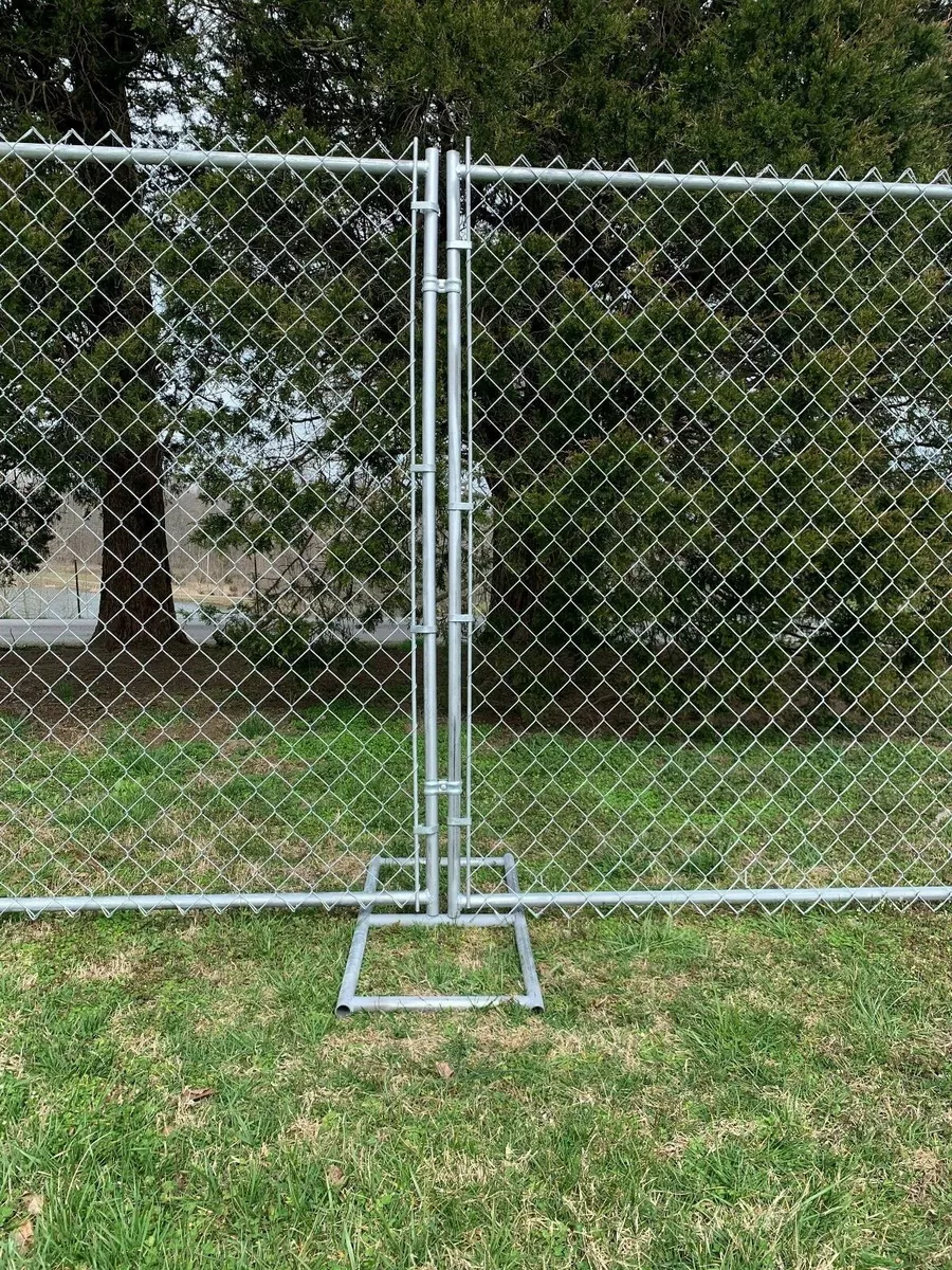 Chain Link Construction Panels/Rent-A-Fence/Temporary Fence 4 Sale 10and#039; x 6and#039; eBay