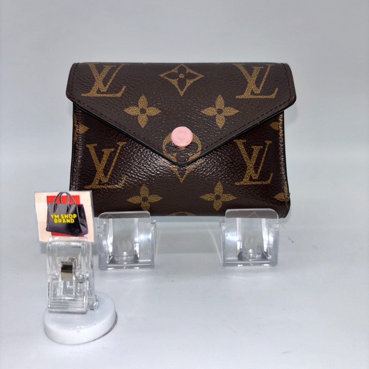 LOUIS VUITTON Monogram Victorine Wallet M62360 Used women's PINK