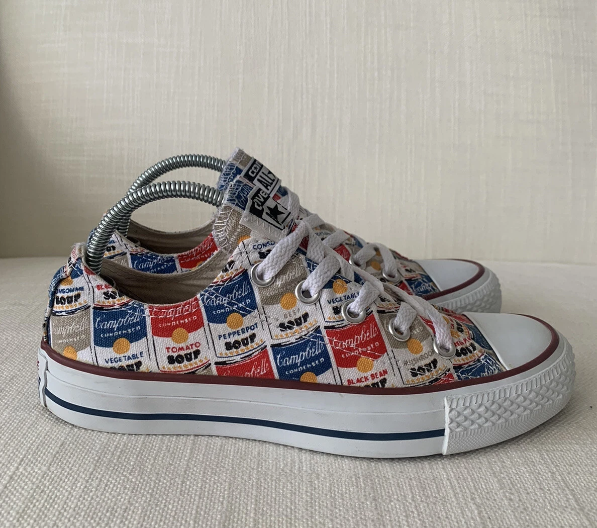 Converse All Star Low Andy Warhol Campbells Soup RARE COLLECTORS UK 4 EUR 36.5