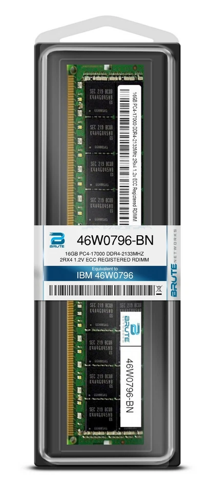 46W0796 - IBM Compatible 16GB PC4-17000 DDR4-2133Mhz 2Rx4 1.2v ECC RDIMM - Image 3 of 3