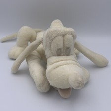 Vintage Walt Disney World Pluto Plush Cream Off-white Color Early 2000s