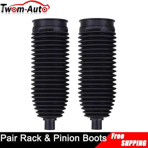 Pair Rack & Pinion Inner Tie Rod Bellow Boots Kit For Chevy Silverado