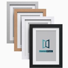 Picture Frames With White Mount Photo Poster Frame Art A1 A2 A3 A4 A5 Black Oak