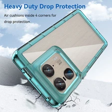 For Motorola Edge 50Ultra Clear Crystal Transparent Case Cover Screen Protector