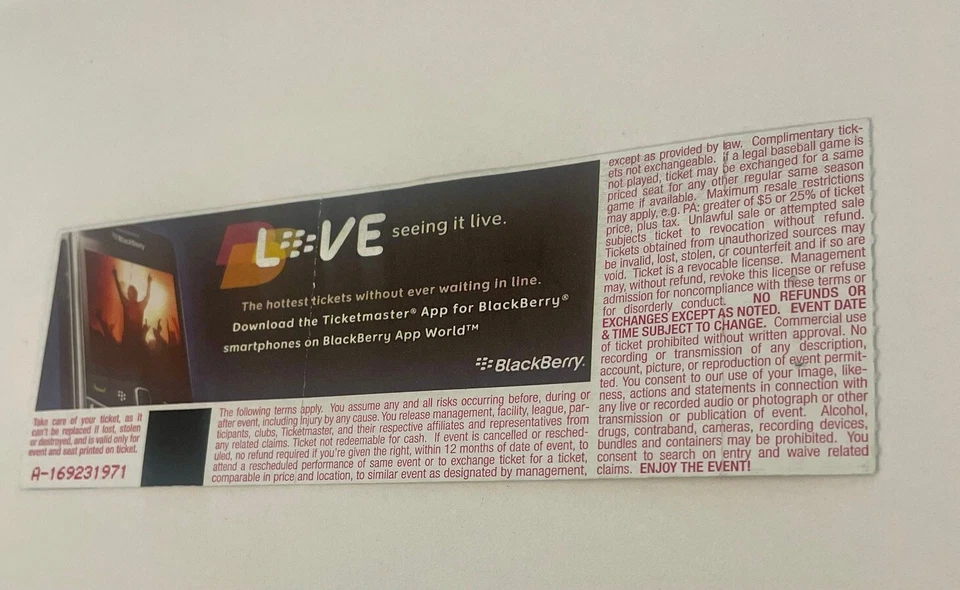 Boleto Prince - Madison Square Garden 29/12/2010 Foto 3 de 3