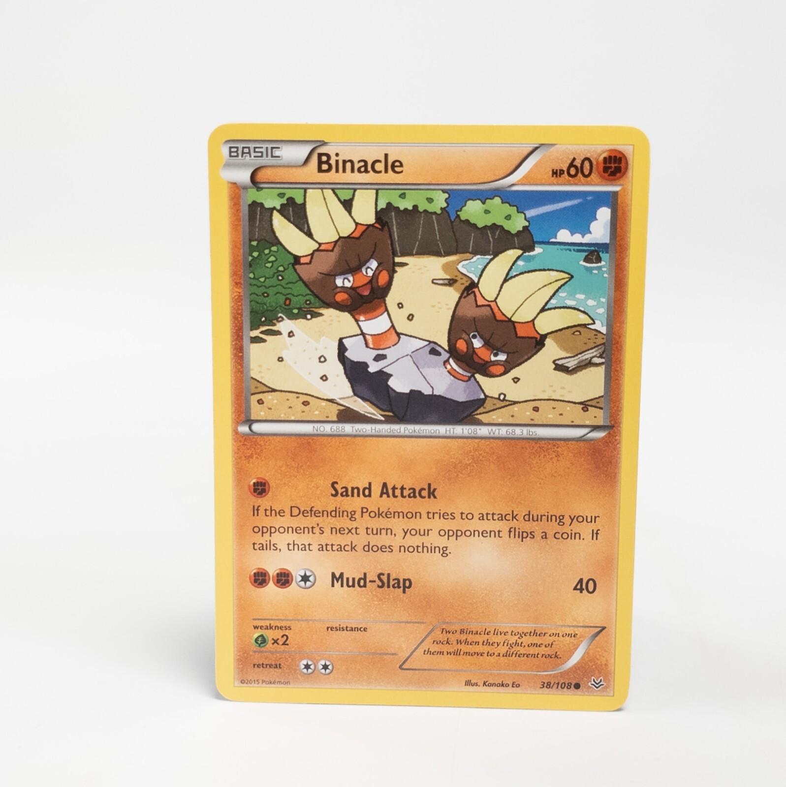 Binacle 38/108 Pokemon XY - Roaring Skies Common NM