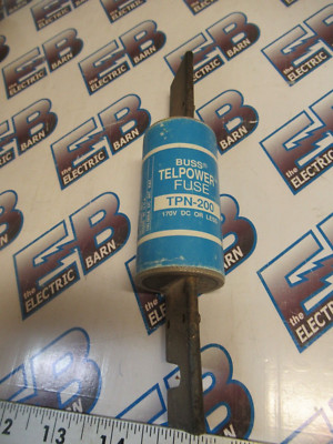 Bussmann TPN-200, 200 Amp, 170VDC, Telepower Fuse- NEW-S