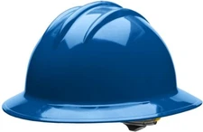 Bullard 33KBR Classic Full Brim Style Hard Hat, 6 Point Ratchet Suspension,